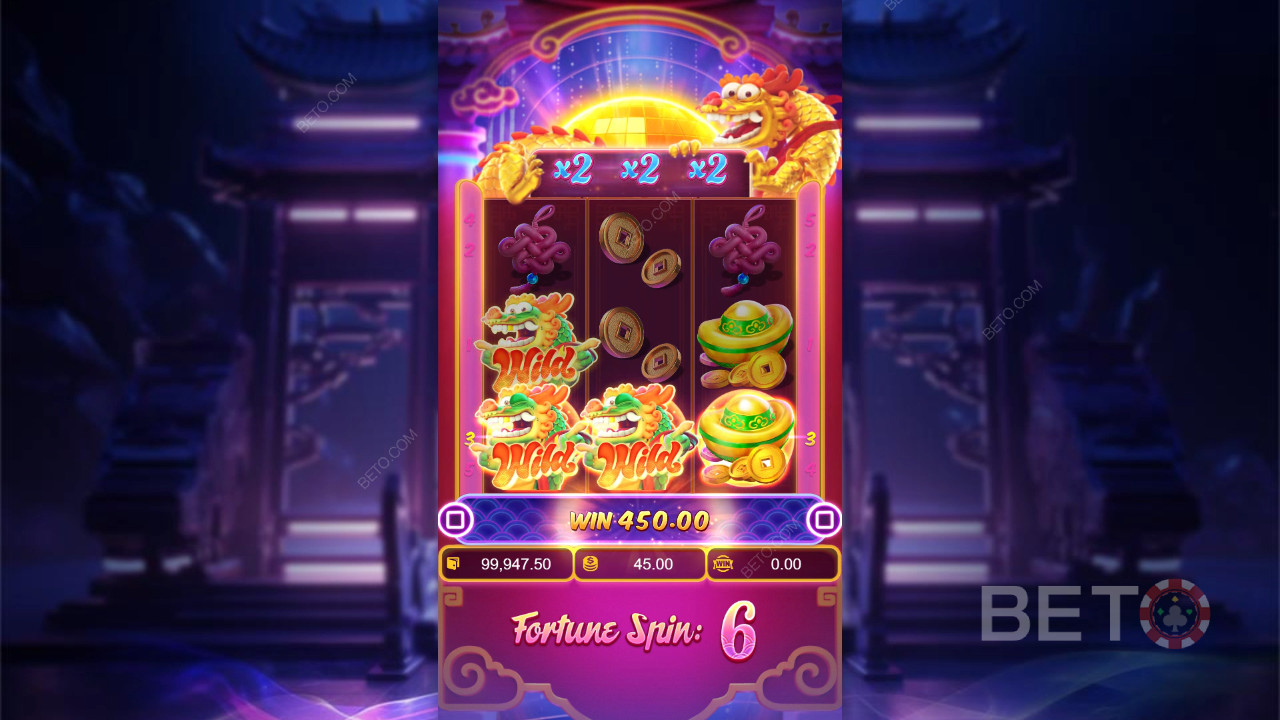 Выиграйте 2 500x вашу ставку в слоте Fortune Dragon!