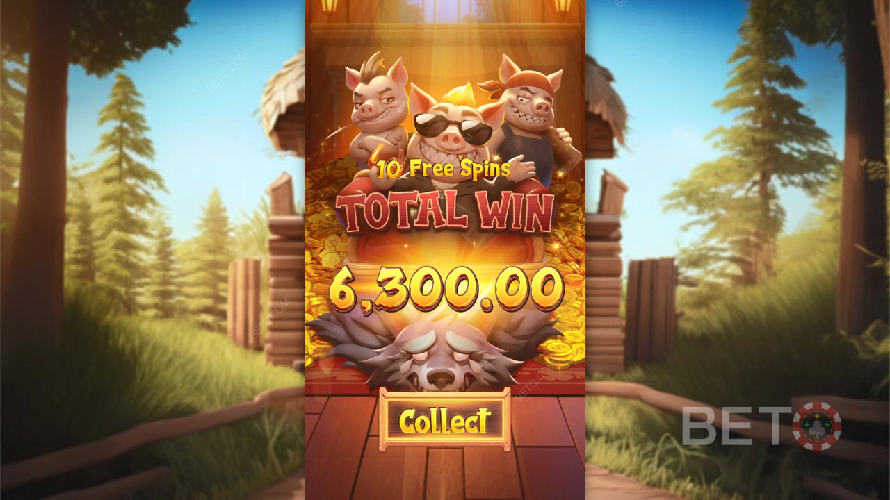 Выиграйте 2 500x вашу ставку в слоте Three Crazy Piggies!