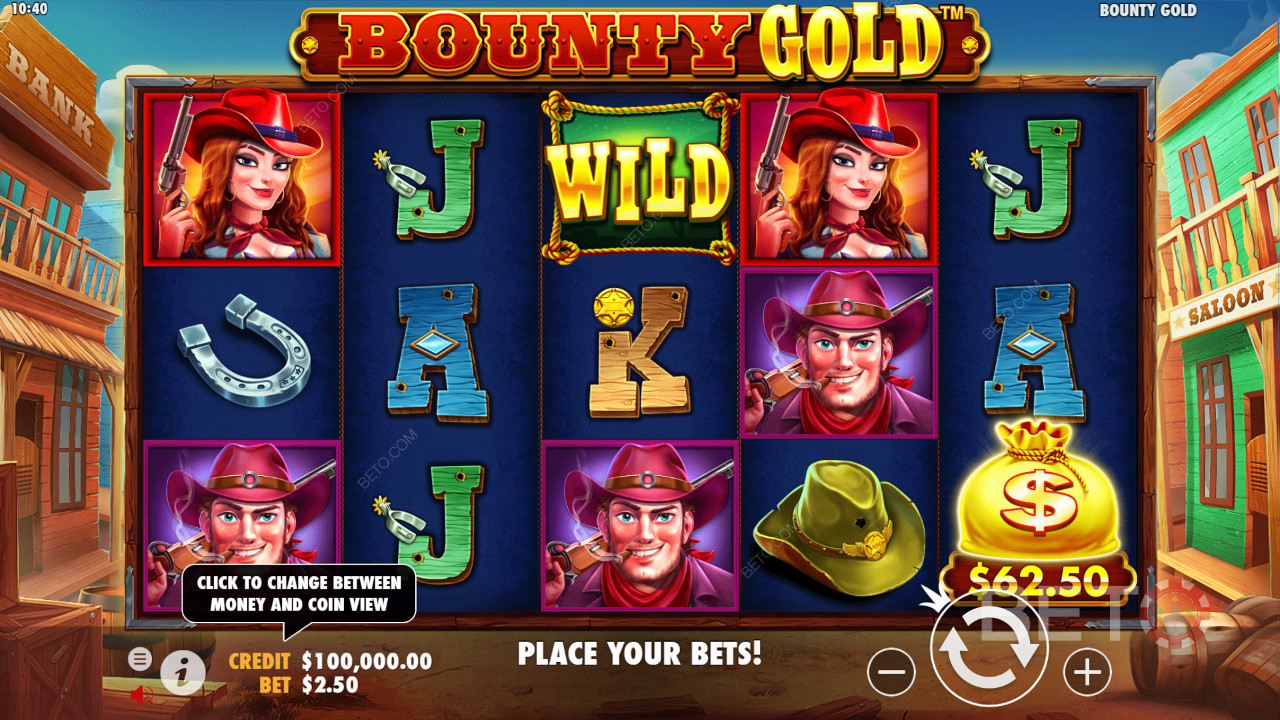 Bounty Gold генерирует 25 линий выплат
