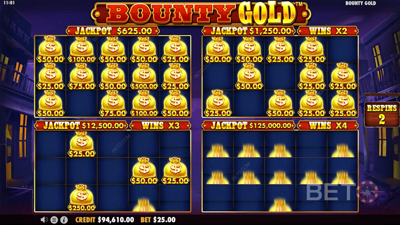 Специальный бонус Bounty Gold с денежными ре-спинами