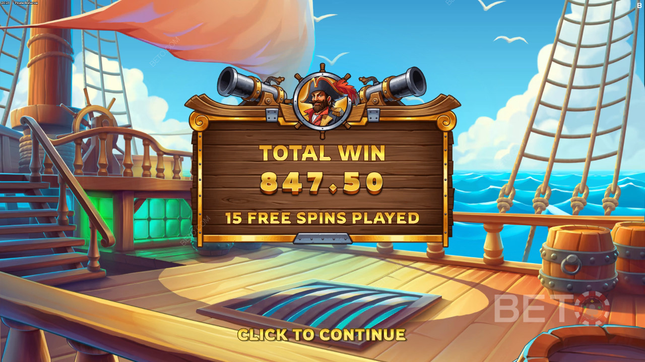 Бонусные функции в Pirate Bonanza от Backseat Gaming