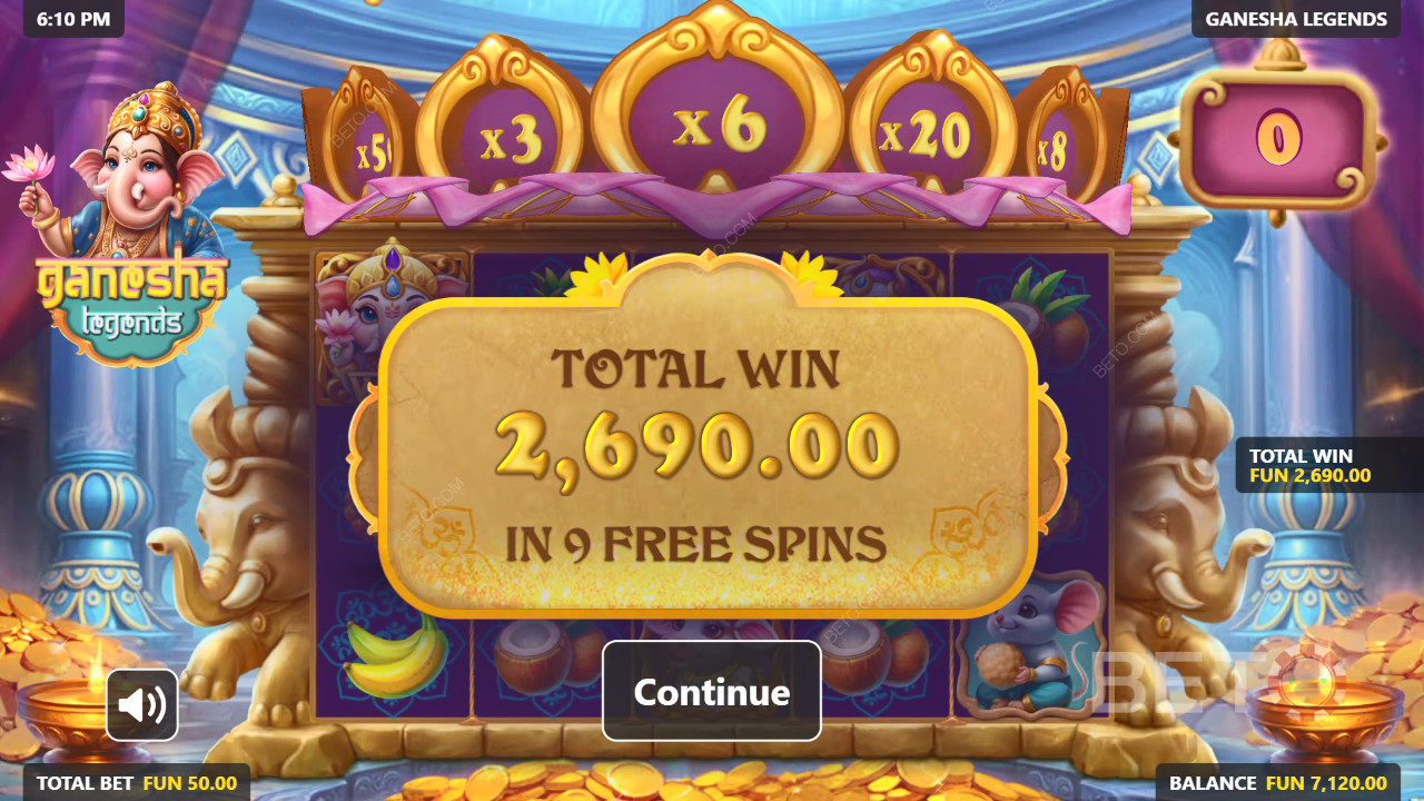 Выиграйте 5 000x вашу ставку в слоте Ganesha Legends!