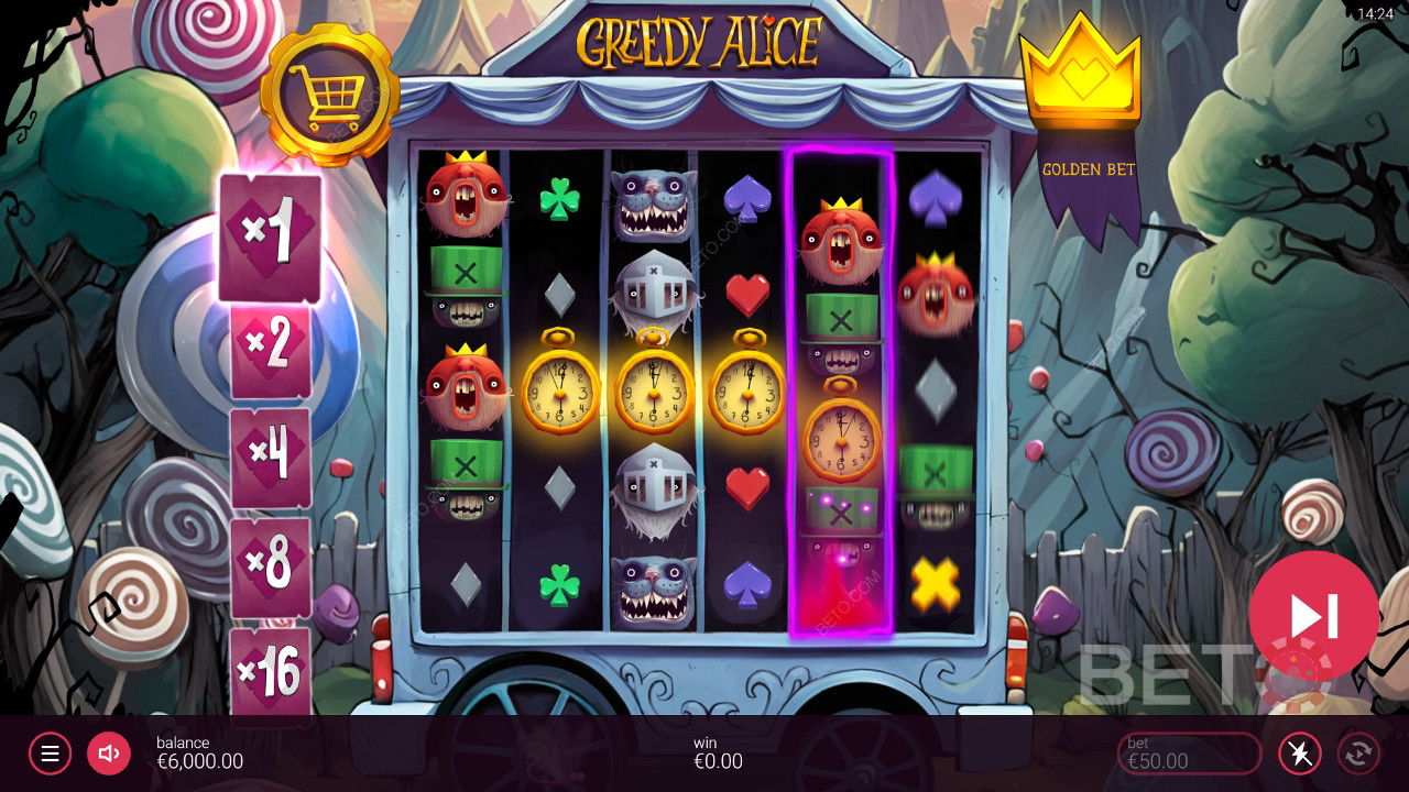 Выиграйте 20 000x вашу ставку в видеослоте Greedy Alice!