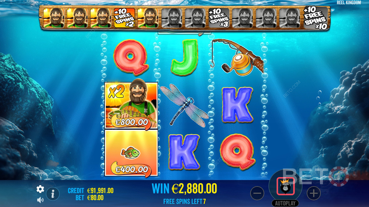 Бонусные функции объяснены в Big Bass Bonanza 3 Reeler by Reel Kingdom