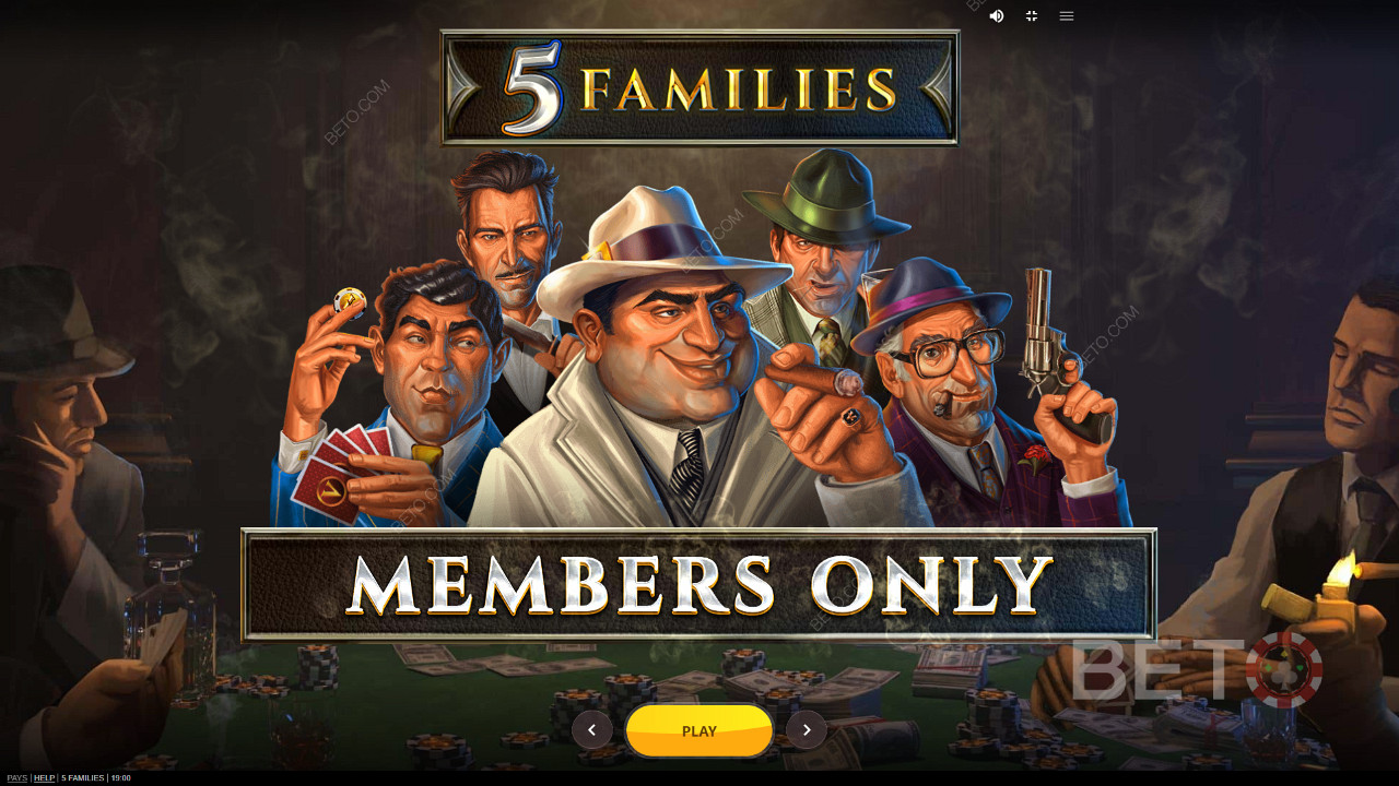 Играйте в покер с гангстерами в онлайн слоте 5 Families