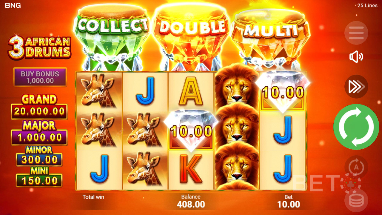 Обзор 3 африканских барабанов от BETO Slots