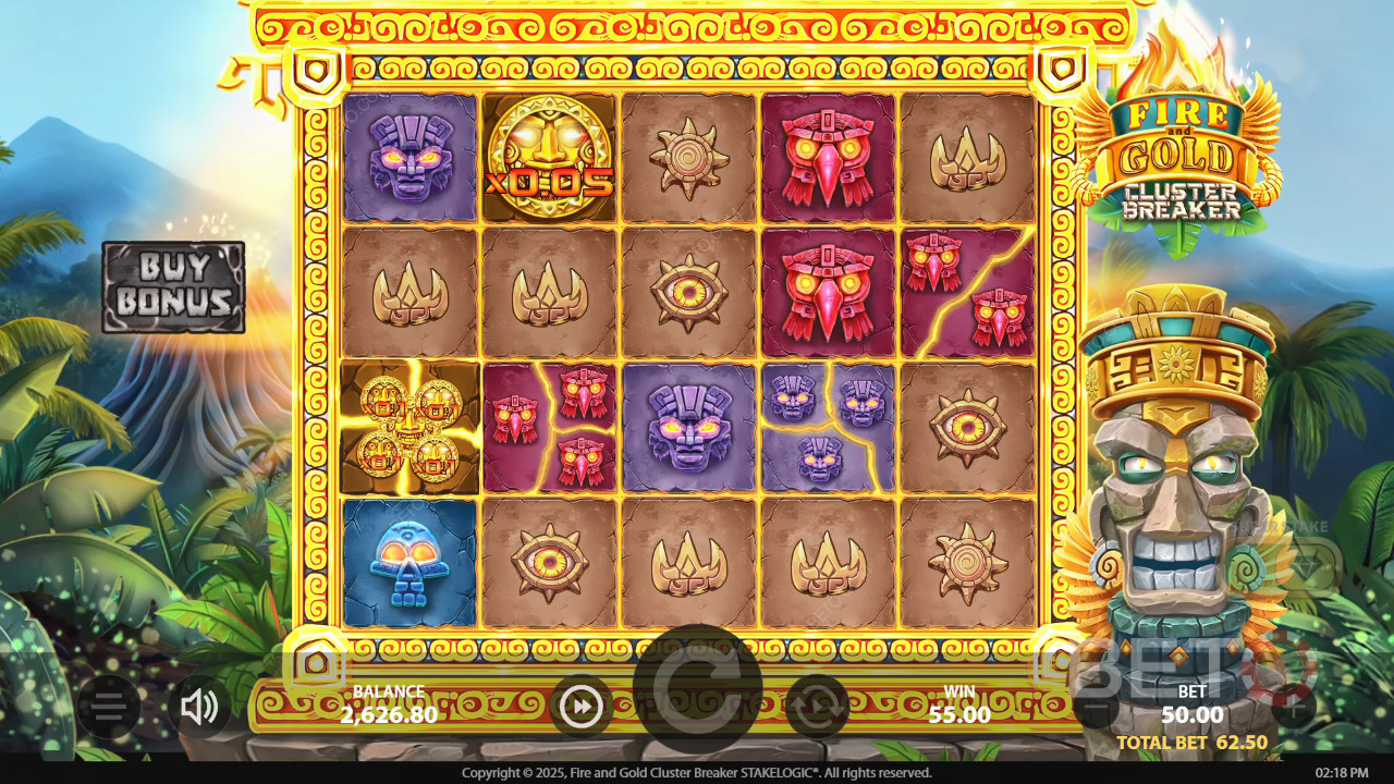 Fire and Gold Cluster Breaker Играть Бесплатно