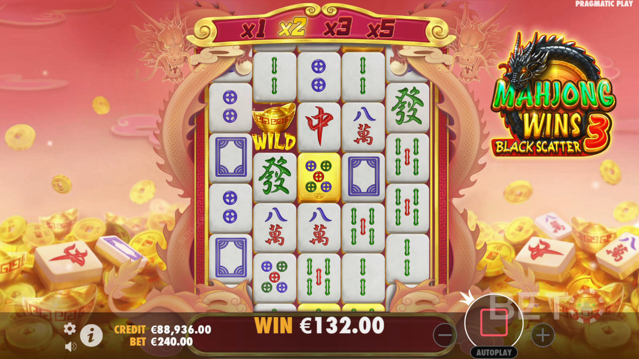 Mahjong Wins 3 - Черный скаттер - да или нет