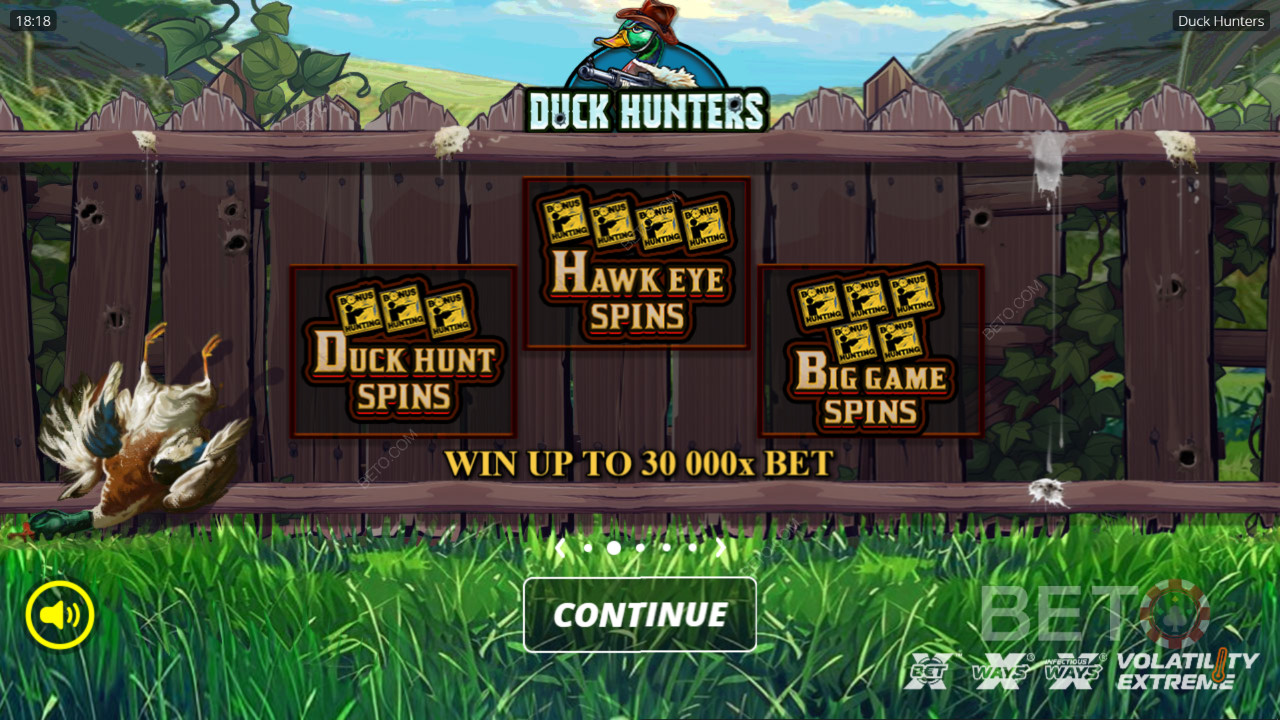 Выиграйте 30 000x вашу ставку в слоте Duck Hunters!