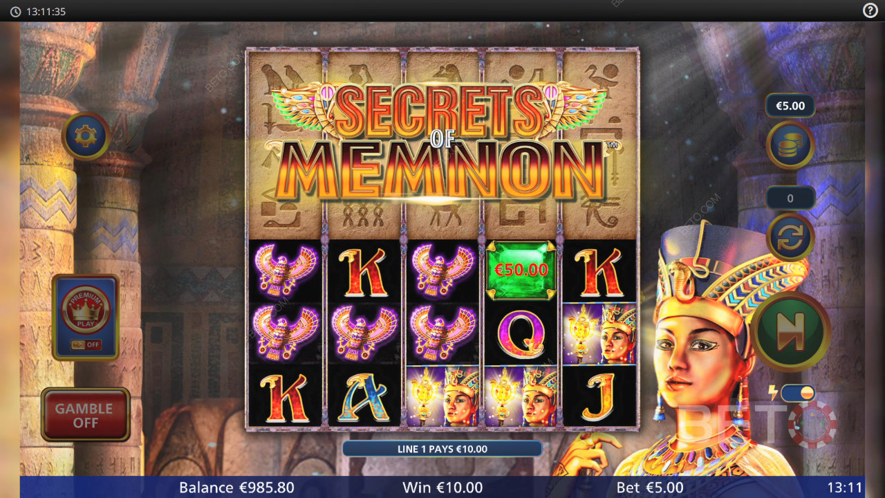 Secrets of Memnon Играть Бесплатно