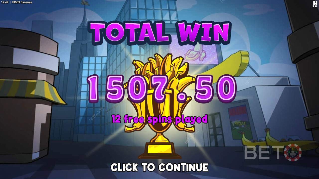 Выиграйте 10 000x вашу ставку в онлайн слоте FRKN Bananas!