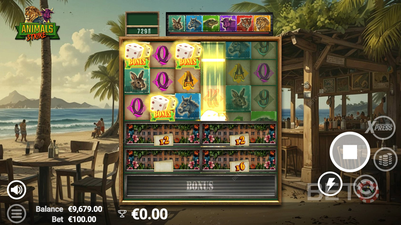 Обзор Animals Strike от BETO Slots