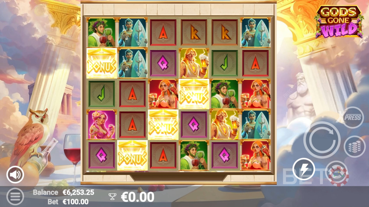 Gods Gone Wild Review by BETO Slots