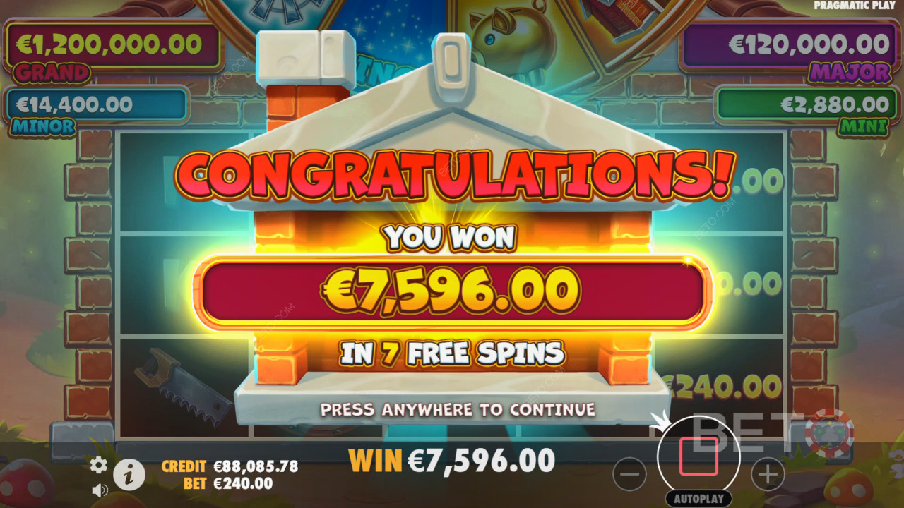 Выиграйте 10 000x вашу ставку в видеослоте Brick House Bonanza!