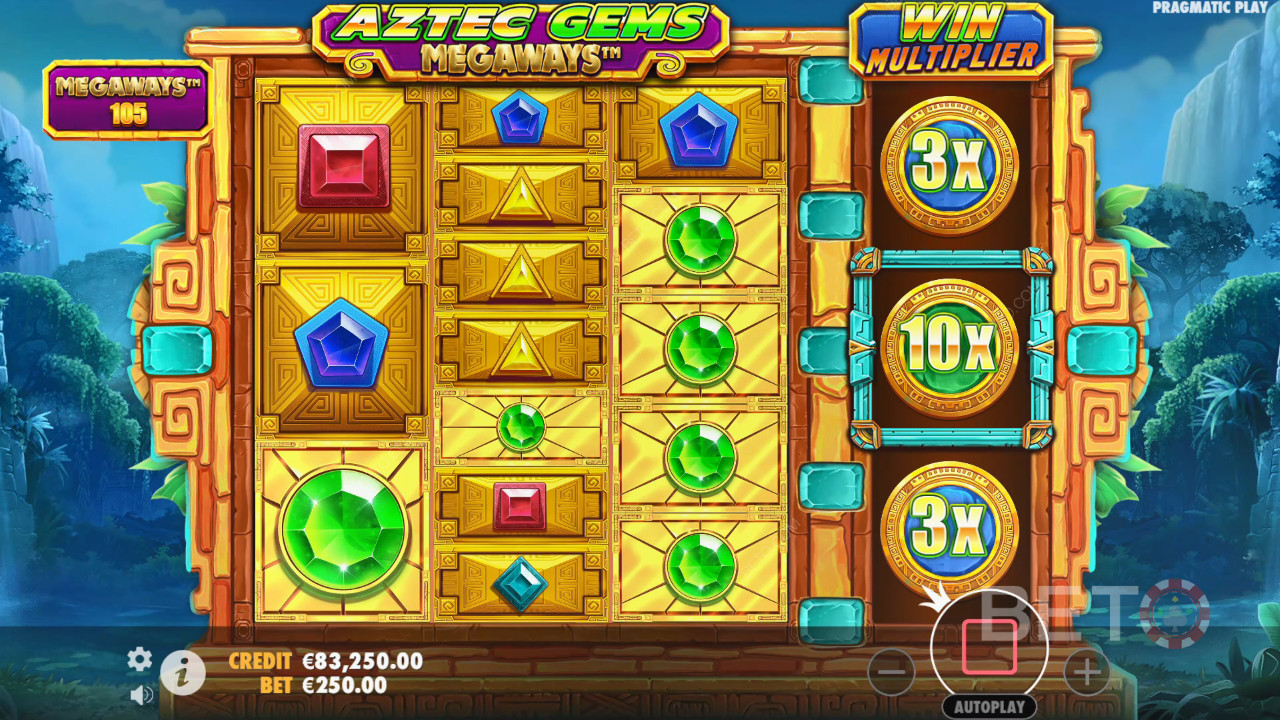 Обзор Aztec Gems Megaways от BETO Slots