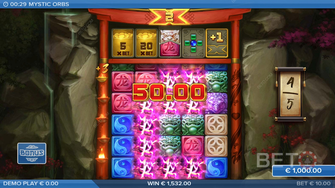 Механизм Cluster Pays увеличит ваши игровые результаты в этой игре казино