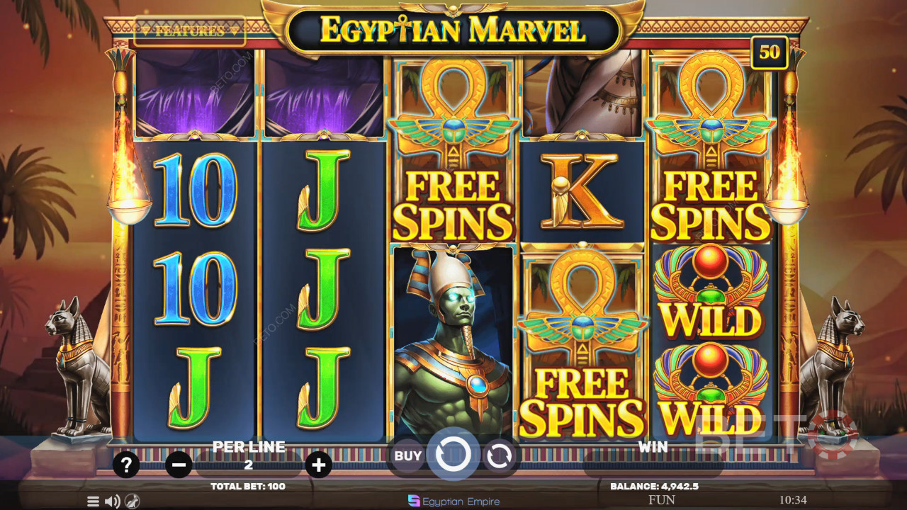 Обзор Egyptian Marvel от BETO Slots