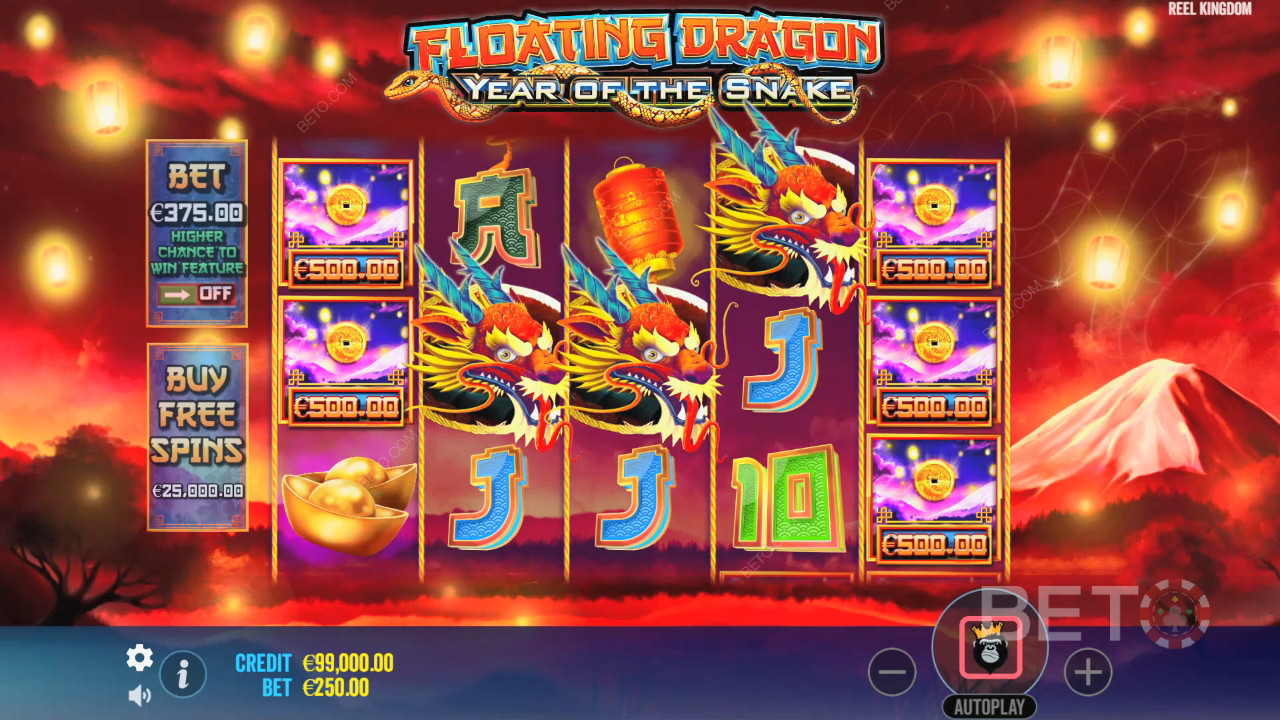 Floating Dragon Год Змеи Обзор от BETO Slots