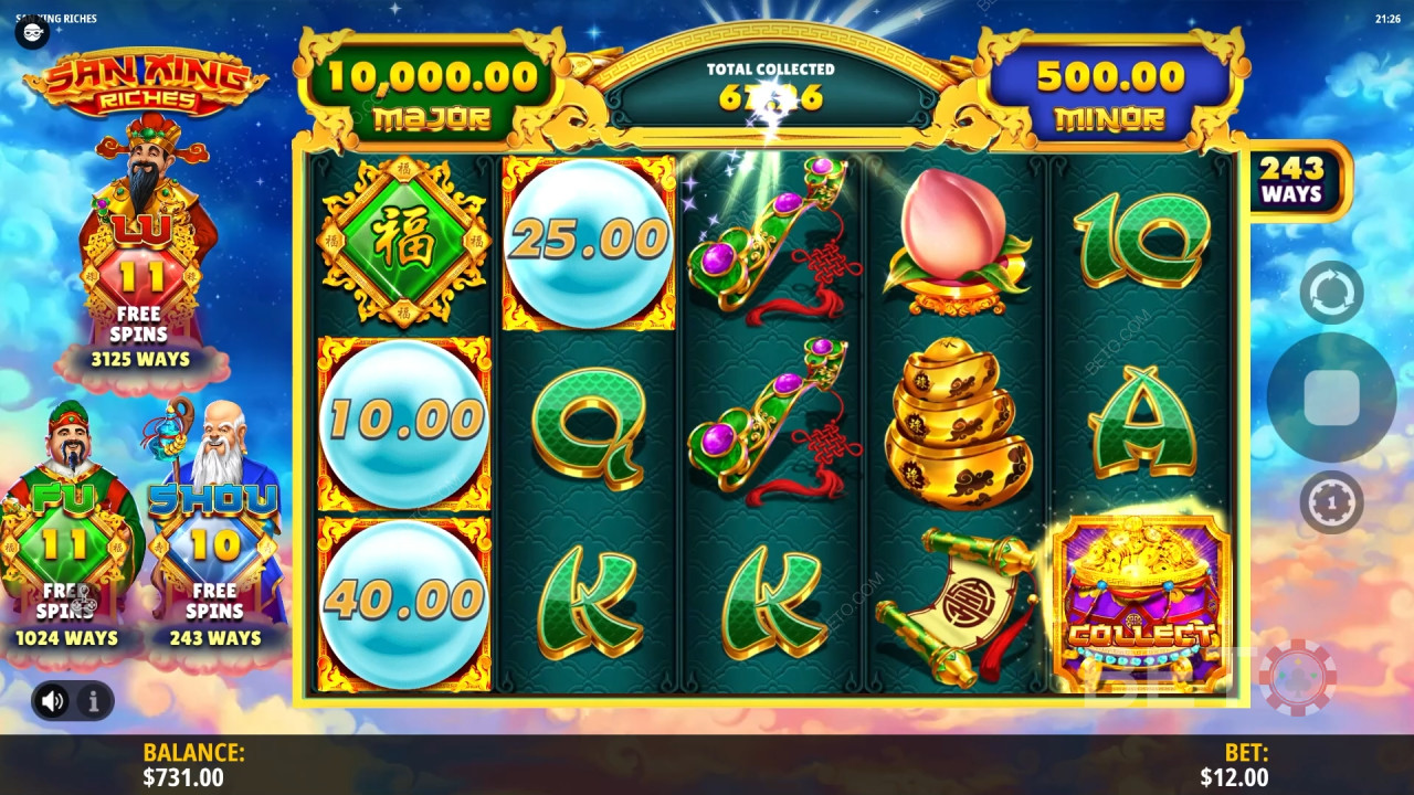 San Xing Riches Играть Бесплатно