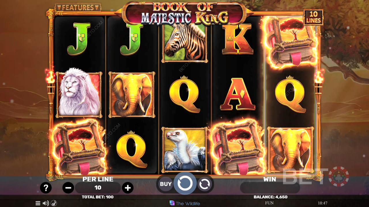 Book of Majestic King Играть Бесплатно
