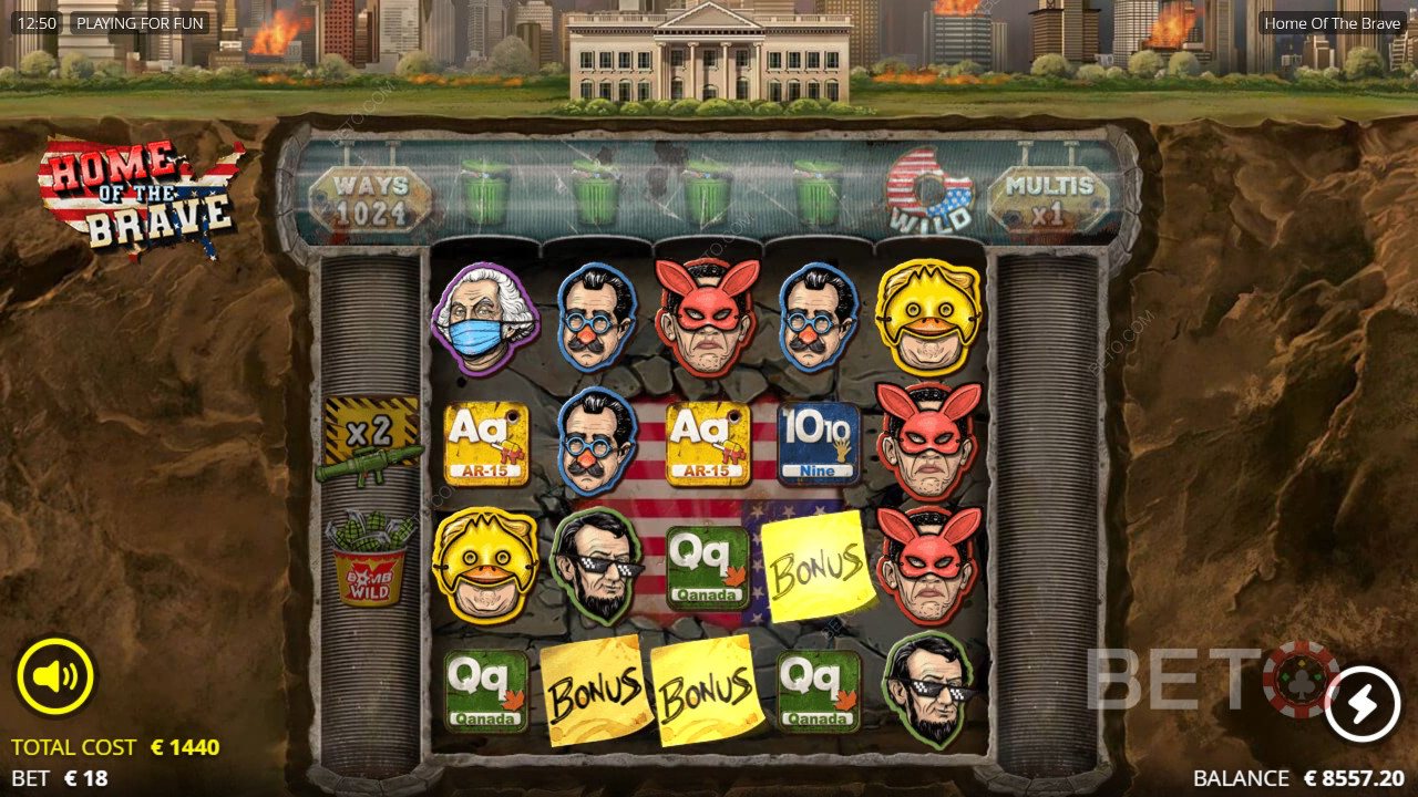 Обзор игры Home of the Brave от BETO Slots