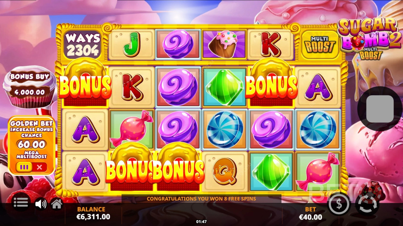 Обзор Sugar Bomb 2 MultiBoost от BETO Slots