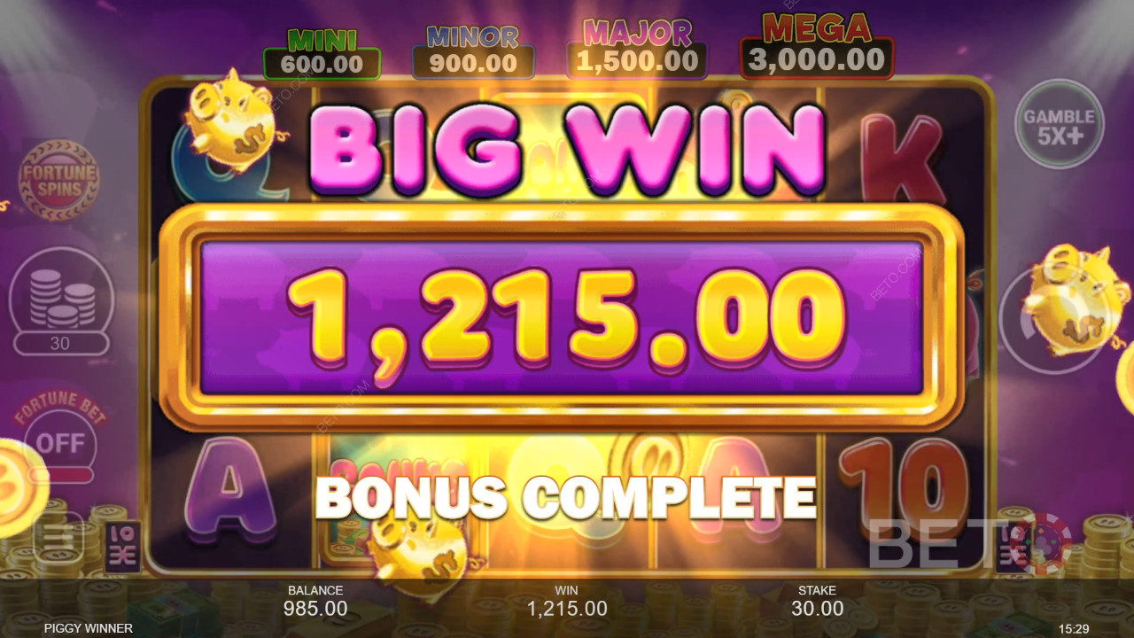 Выиграйте 8,333x вашу ставку в слоте Piggy Winner!
