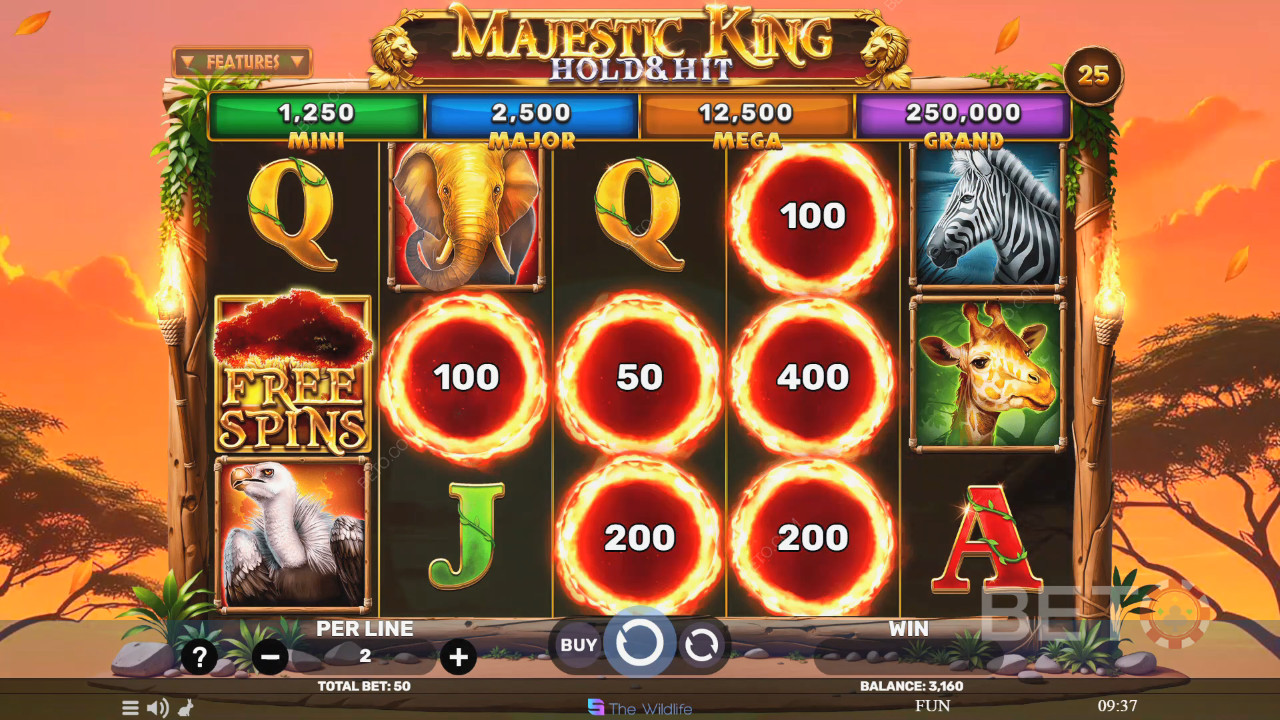 Majestic King - Hold & Hit Играть Бесплатно