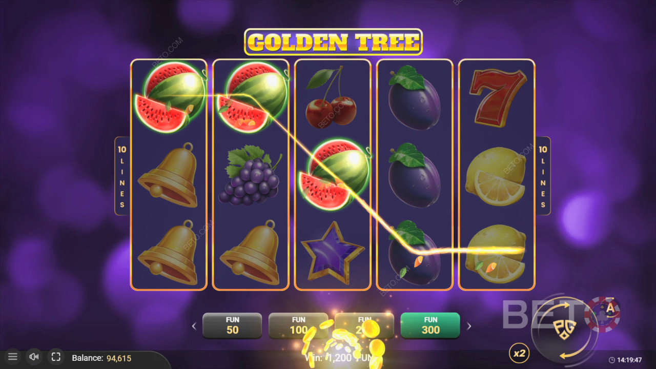 Бонусные функции в игре Golden Tree от Pascal Gaming