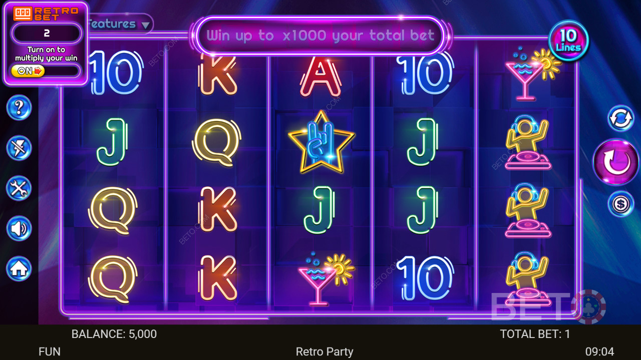 Обзор Retro Party от BETO Slots