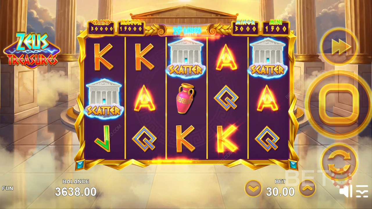 Обзор Zeus Treasures от BETO Slots