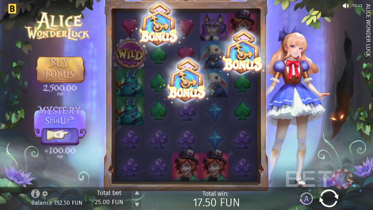 Обзор Alice WonderLuck от BETO Slots