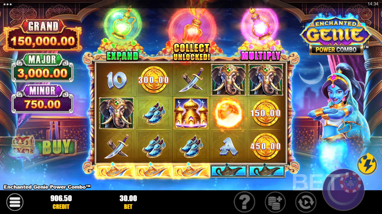 Обзор Enchanted Genie Power Combo от BETO Slots