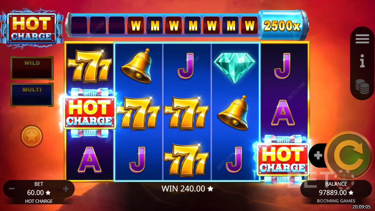 Обзор Hot Charge от BETO Slots