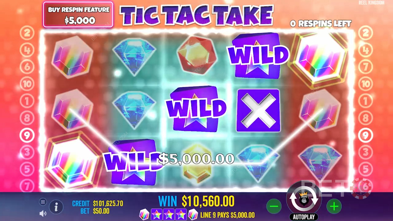 Сыграйте в захватывающий раунд игры Tic Tac Take и выиграйте захватывающие призы в новой игре Pragmatic