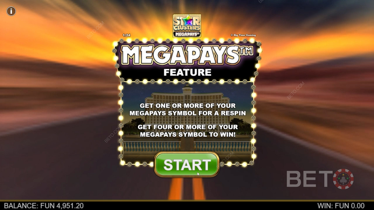 Выигрывайте джекпоты благодаря функции Megapays в слоте Star Clusters Megapays