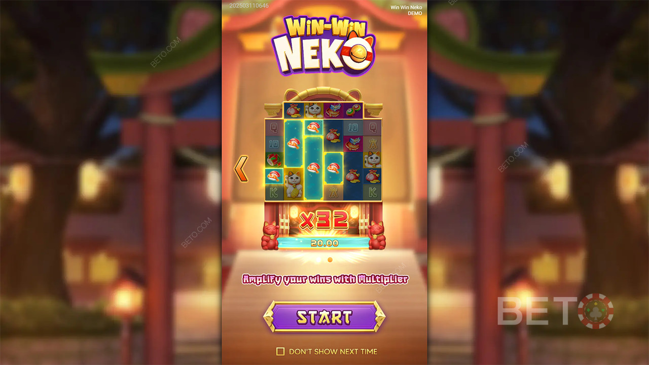 Выиграйте 5 000x вашу ставку в онлайн слоте Win Win Neko!