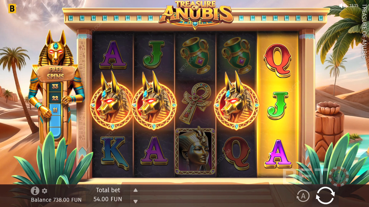 Обзор Treasure of Anubis от BETO Slots