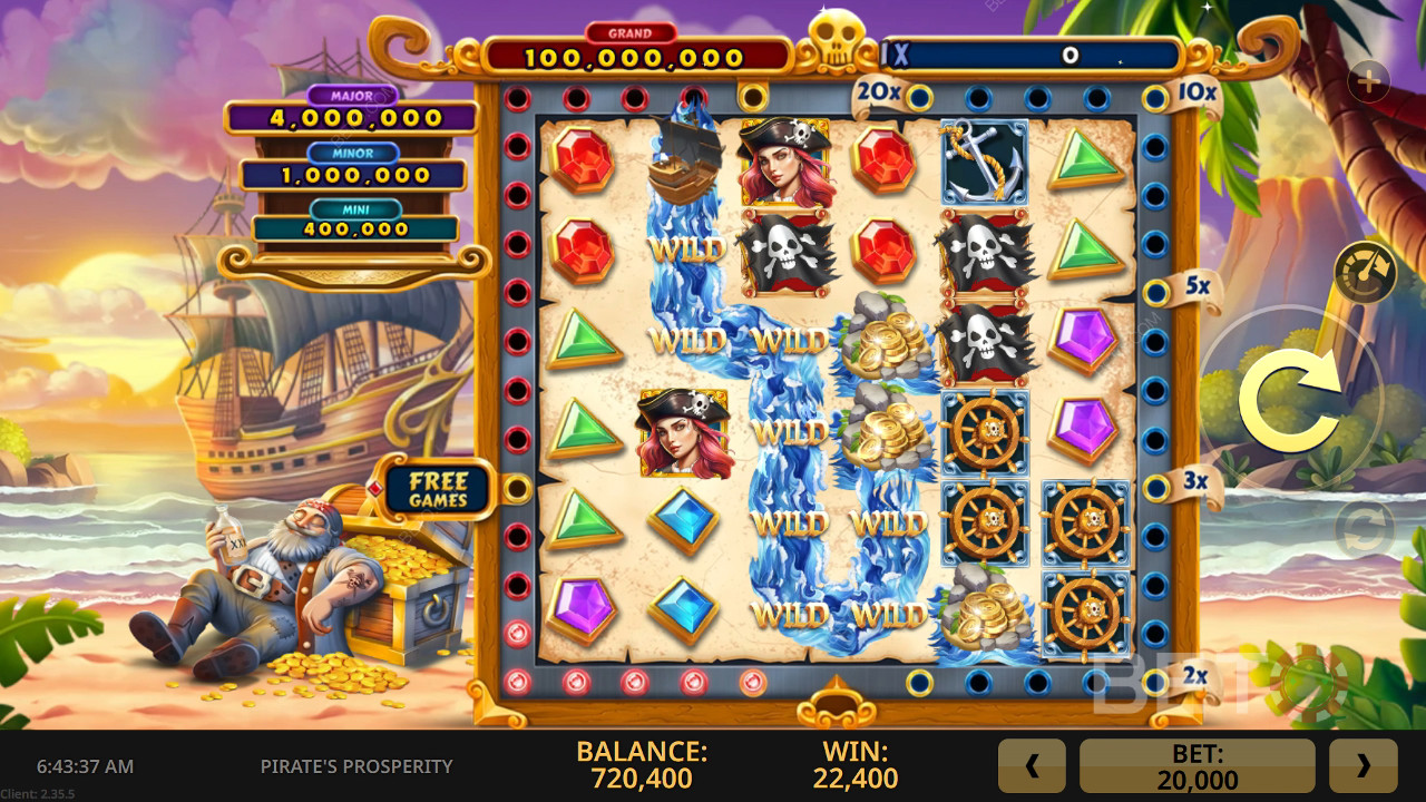 Pirate's Prosperity Wild Train Играть Бесплатно