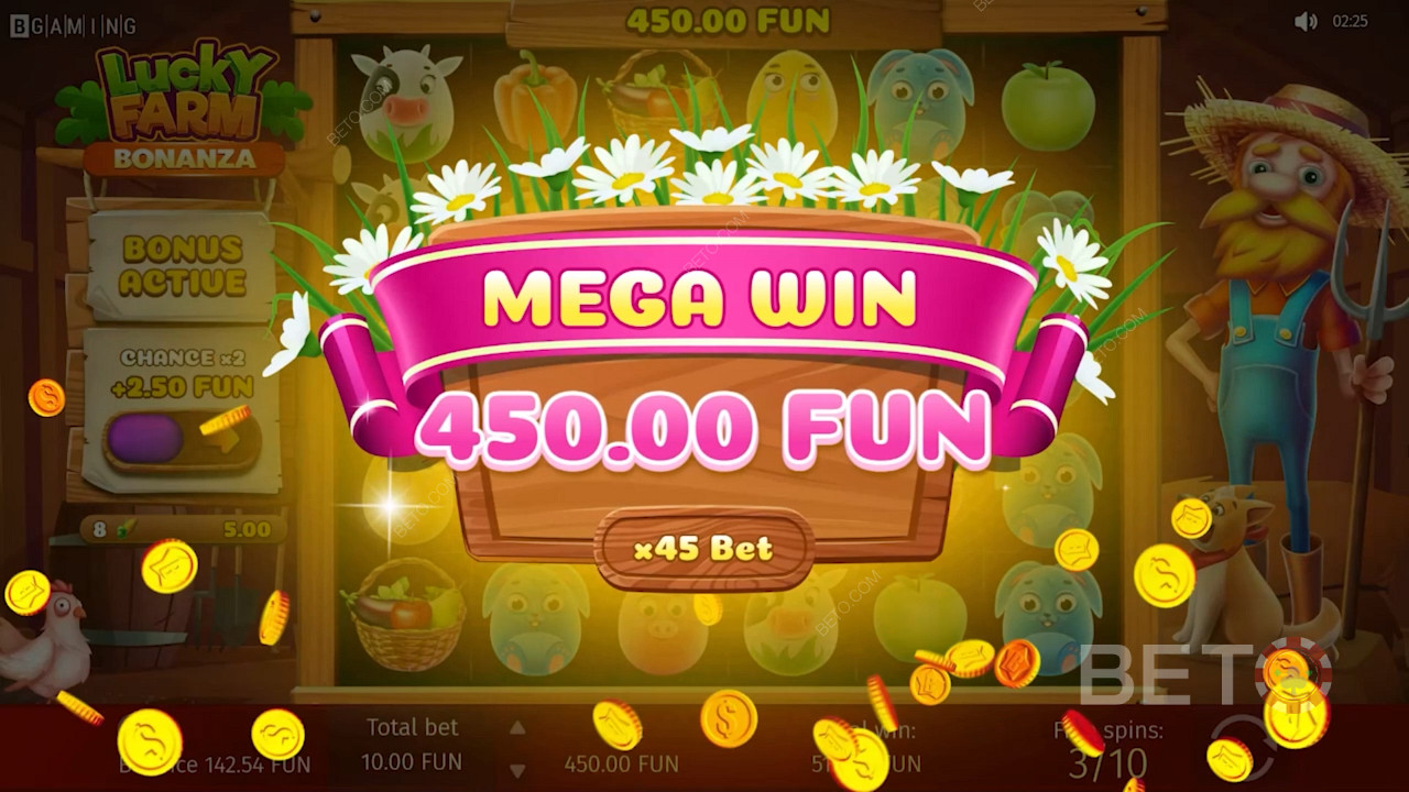 Получайте сладкие выигрыши в игре казино Lucky Farm Bonanza
