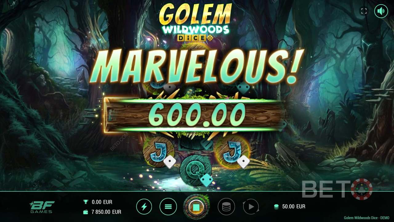 Обзор игры Golem Wildwoods Dice от BETO Slots