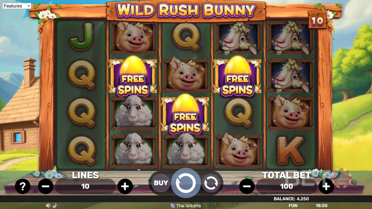Обзор Wild Rush Bunny от BETO Slots