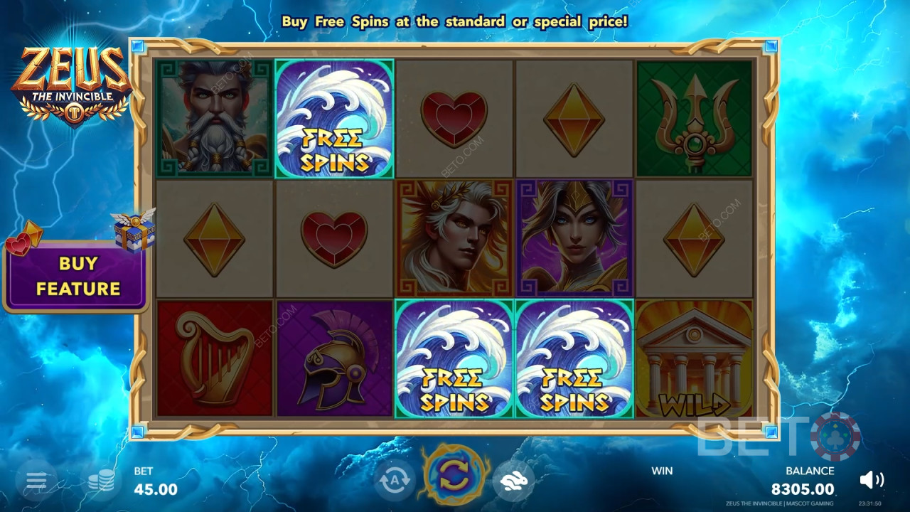 Zeus The Invincible Review by BETO Slots