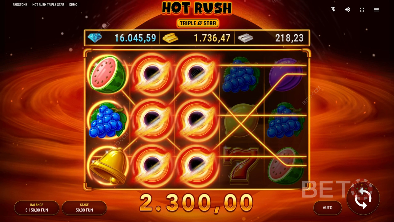 Hot Rush Triple Star Играть Бесплатно