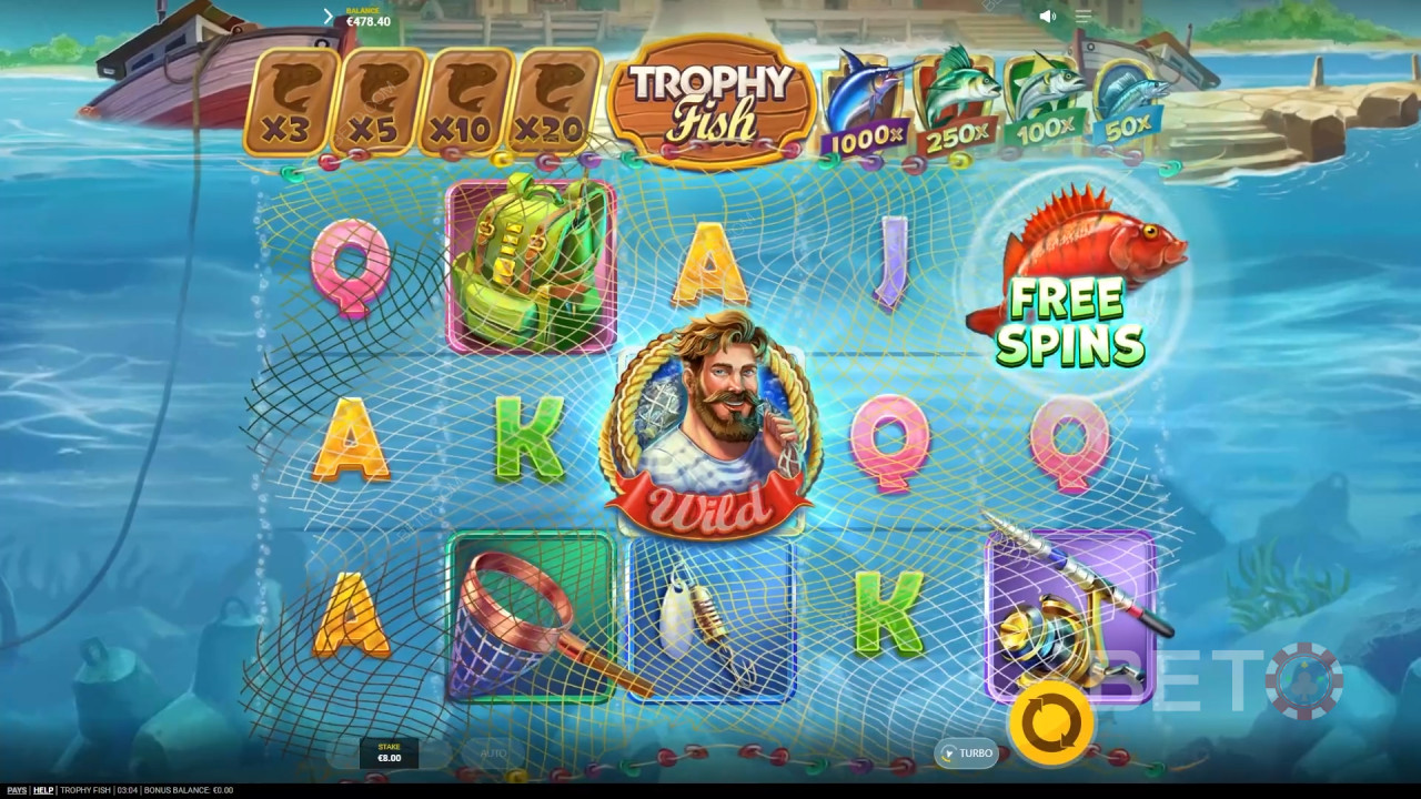 Обзор Trophy Fish от BETO Slots