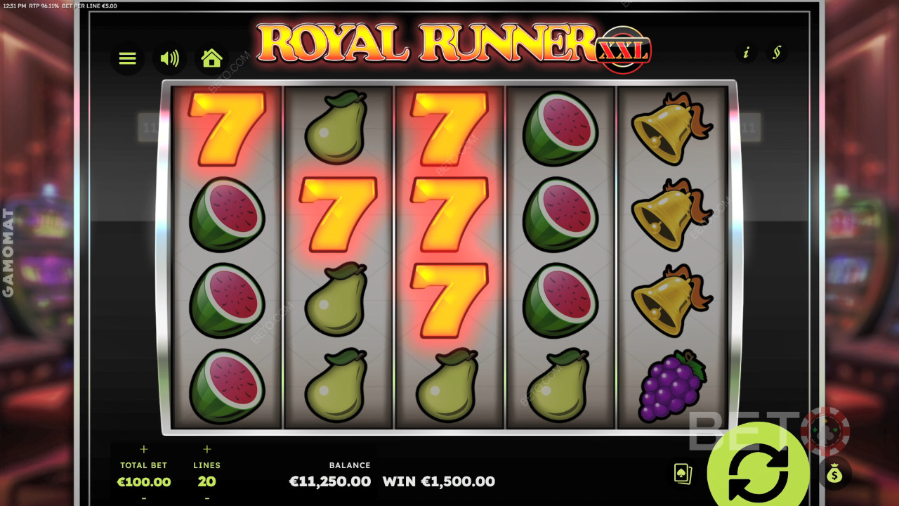 Обзор Royal Runner XXL от BETO Slots