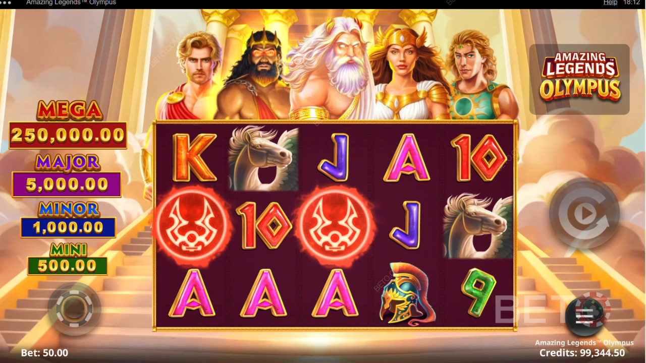 Обзор Amazing Legends Olympus от BETO Slots