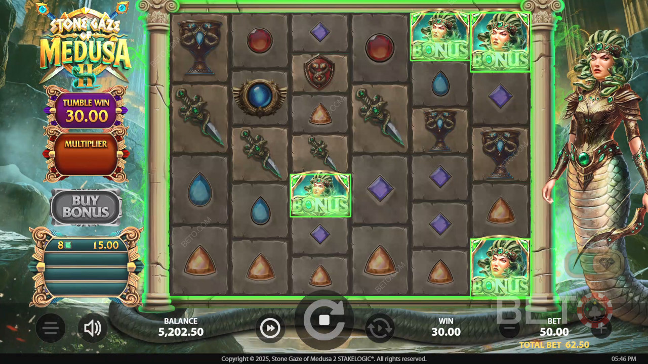 Обзор Stone Gaze of Medusa 2 от BETO Slots