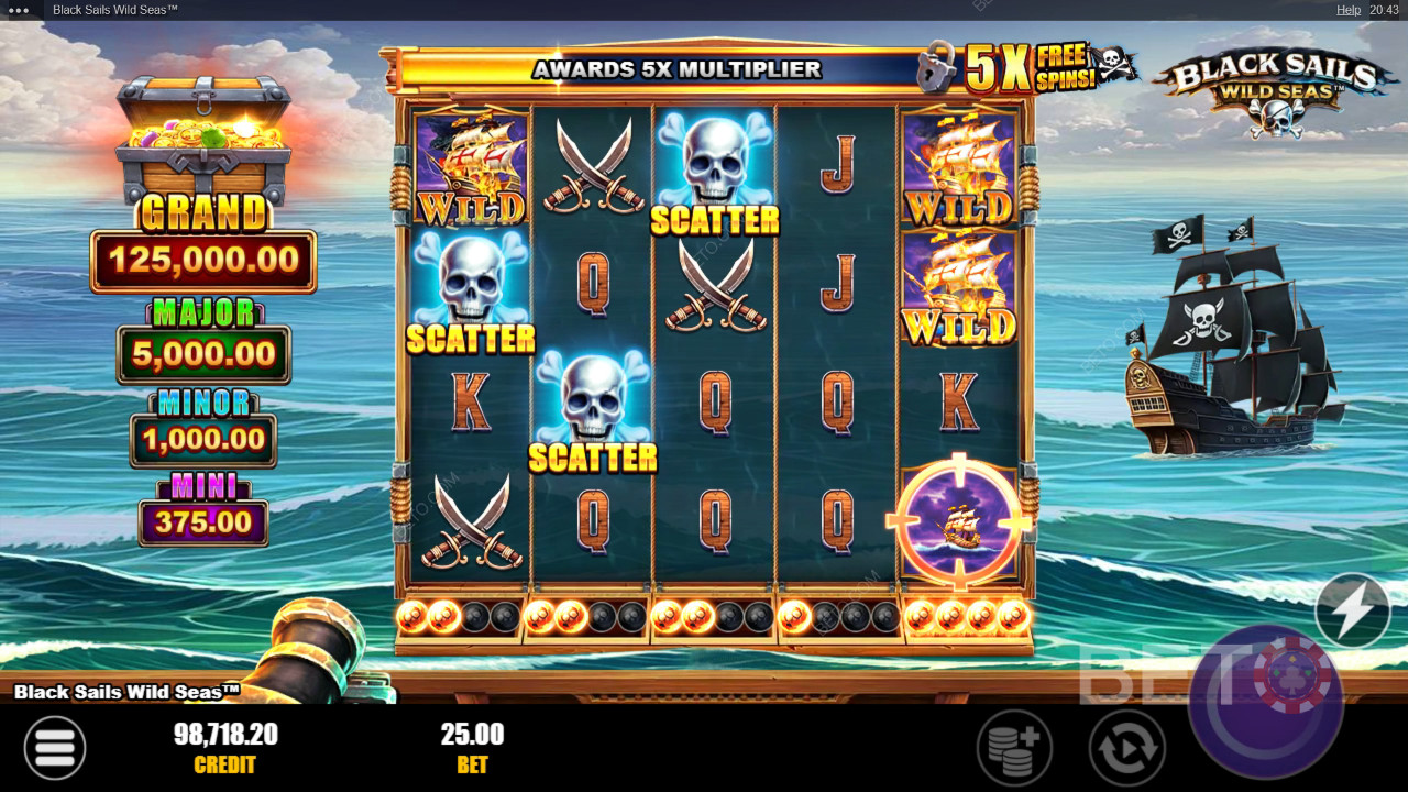 Черные паруса Wild Seas Обзор от BETO Slots