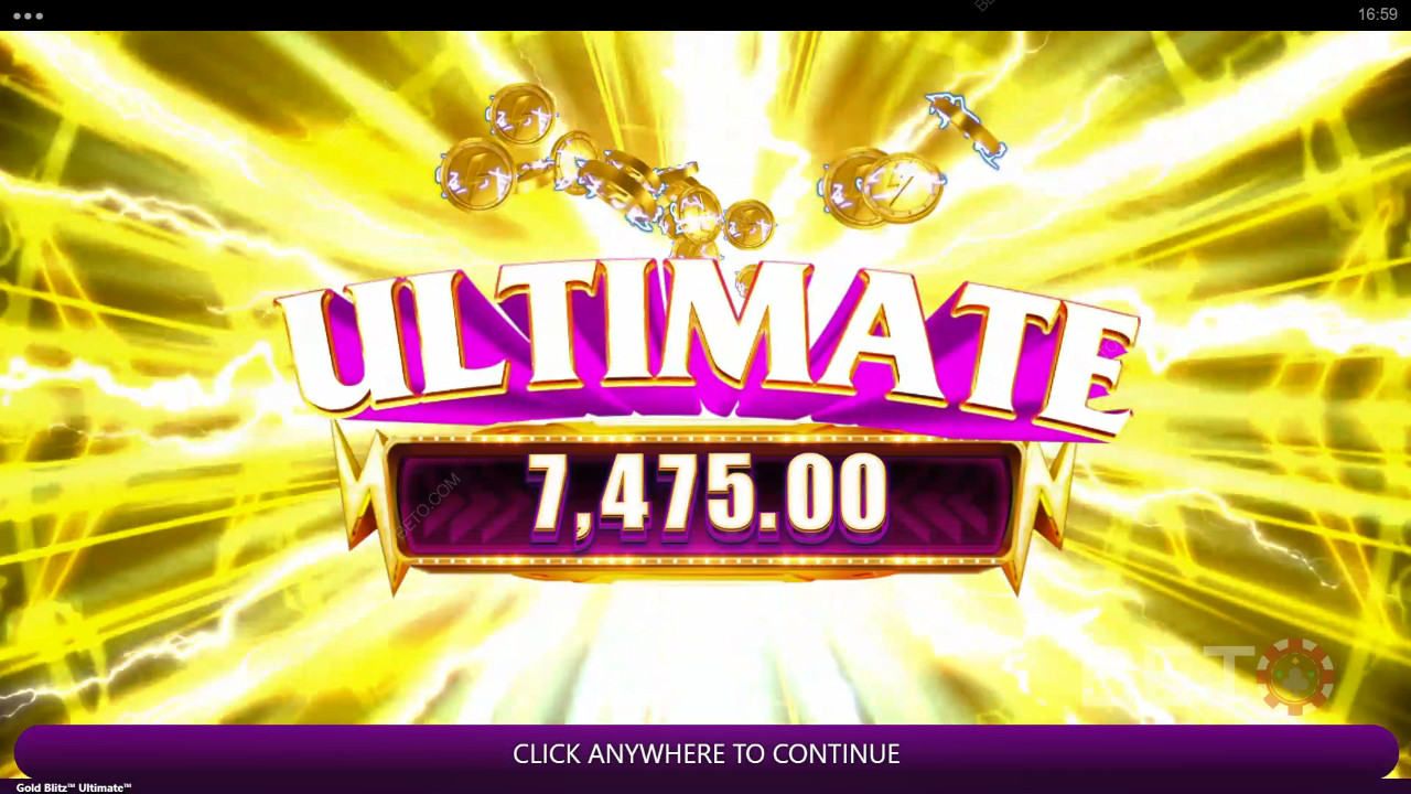 Выиграйте 2 500x вашу ставку в игровом автомате Gold Blitz Ultimate!